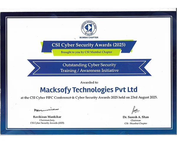 Outstanding Cyber Security Training / Awareness Initiative — CSI Cyber Security Awards